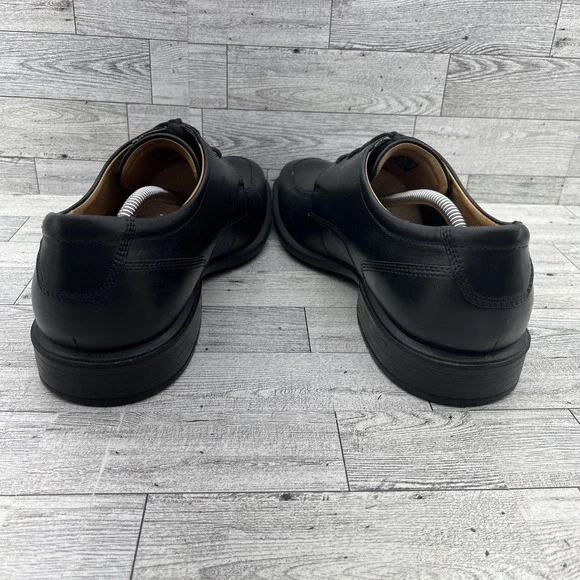 Ecco Cairo Black Oxford Apron Toe Lace Up Dress Shoes Men Size 12 - Picture 6 of 10